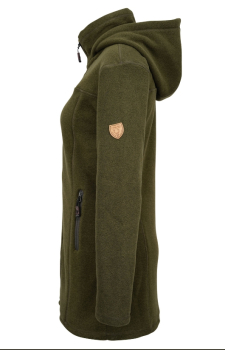 Preview: Damen Jagdmantel , Fleecemantel , Damen Fleecemantel " Oliv " , Wintermantel